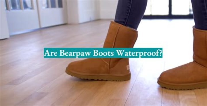 Are Bearpaws boots waterproof?
