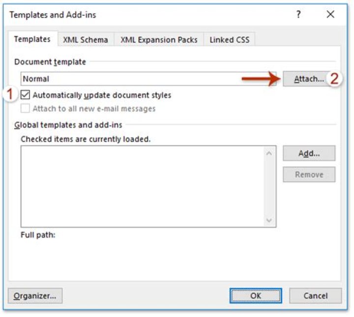 Can I apply a template to an existing Word document?