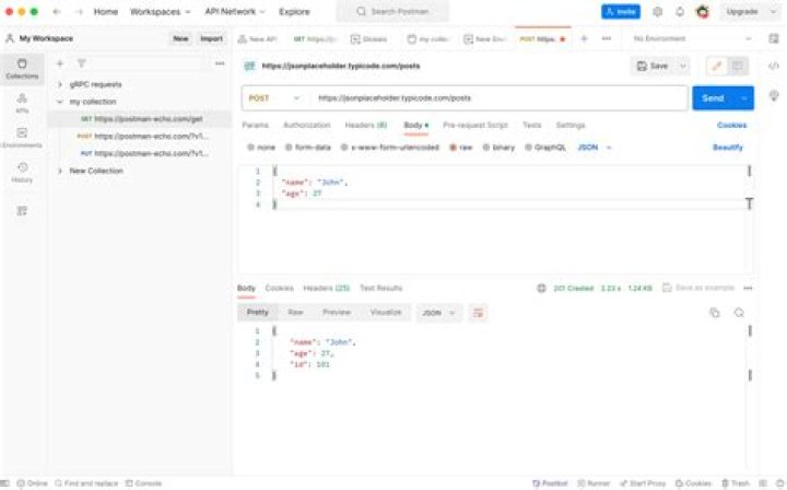 Can we send JSON in POST request?