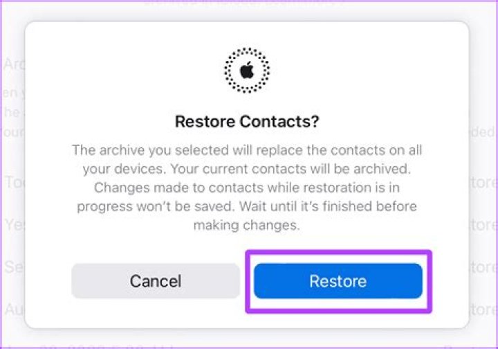 How do I restore my contacts on my phone?