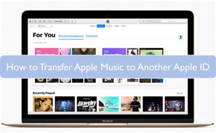 How do I transfer my Apple music to another account?