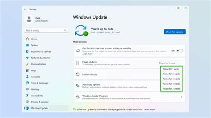 How do I turn off automatic updates Windows Defender?