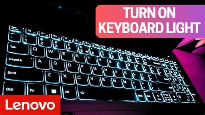 How do I turn on my backlit keyboard on my Lenovo?