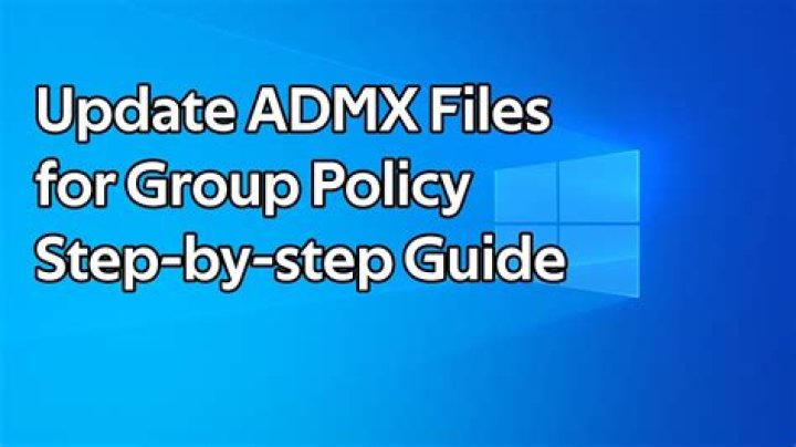 How do I use Admx in Group Policy?