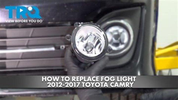 How do you install fog lights on a Toyota Camry?