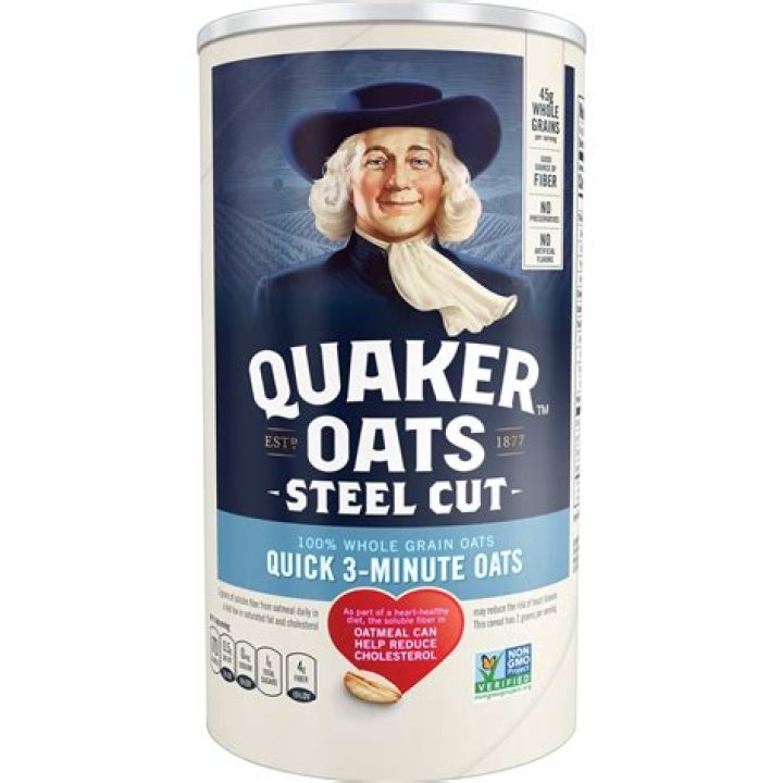 How many calories are in Quaker steel-cut oats?