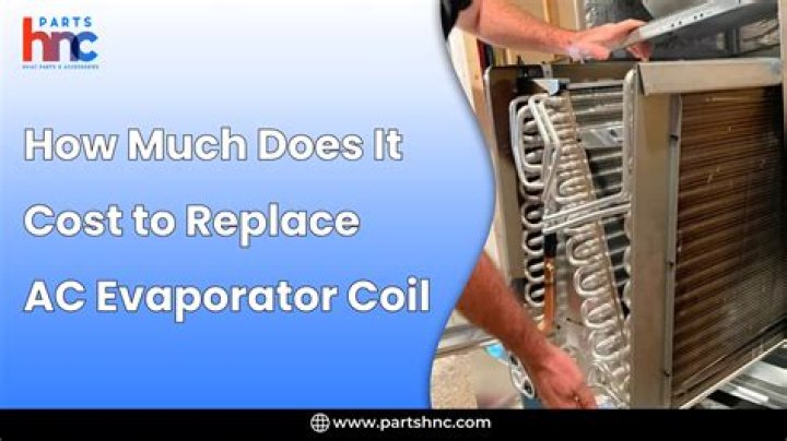 How much does a Rheem evaporator coil cost?