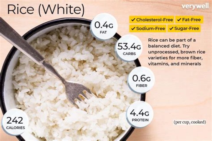 Is white rice a carbohydrate or protein?