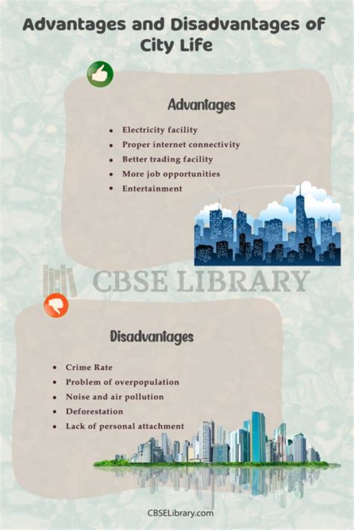What are disadvantages of city life?