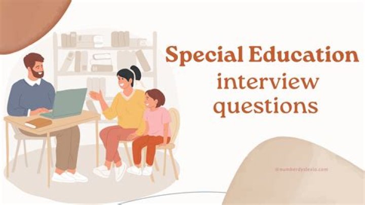 What do you say in a special education interview?