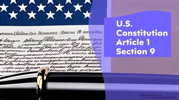 What does Article 1 Section 9 Clause 3 of the Constitution mean?