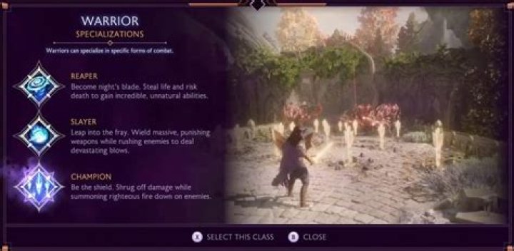 What is the best warrior specialization in Dragon Age Origins?