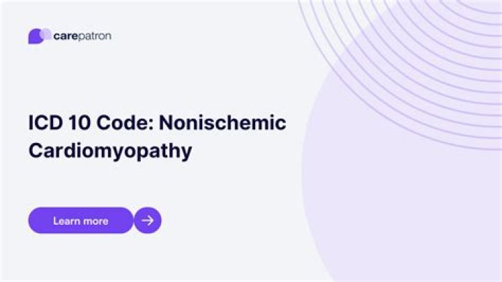 What is the ICD-10 code for nonischemic cardiomyopathy?
