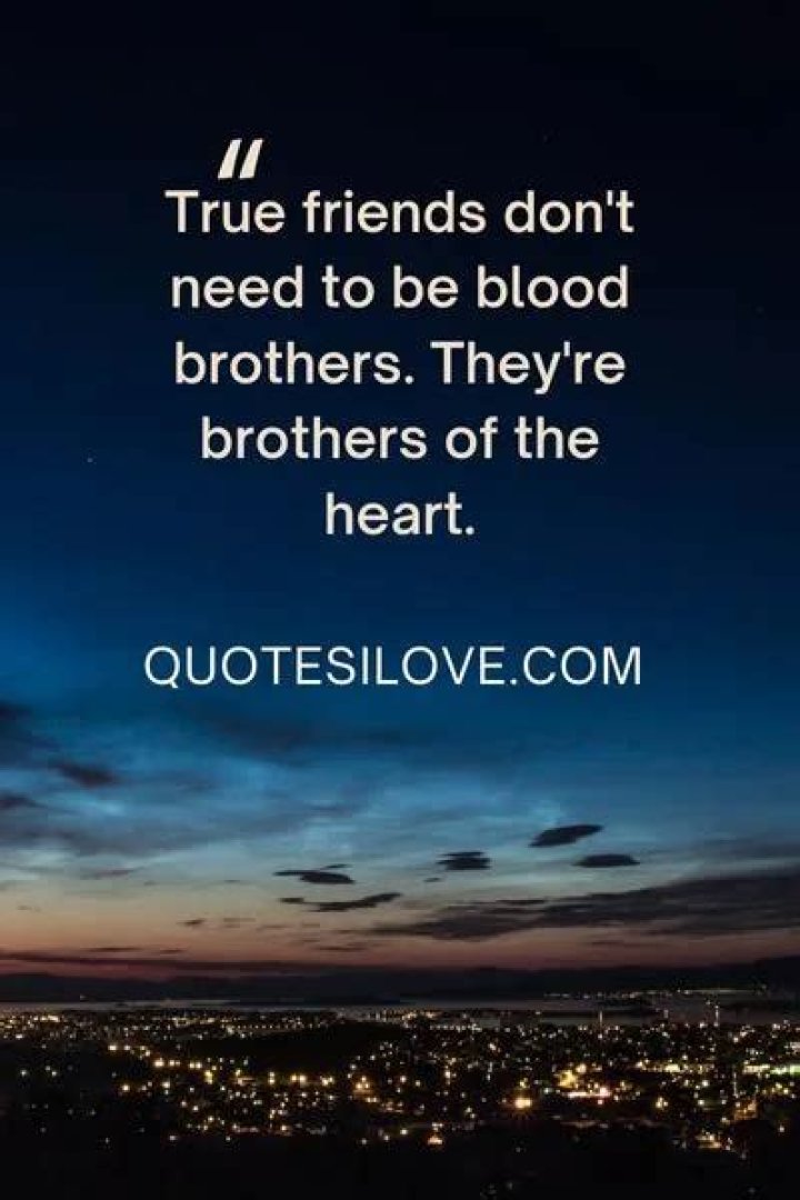 What is the meaning of a blood brother?