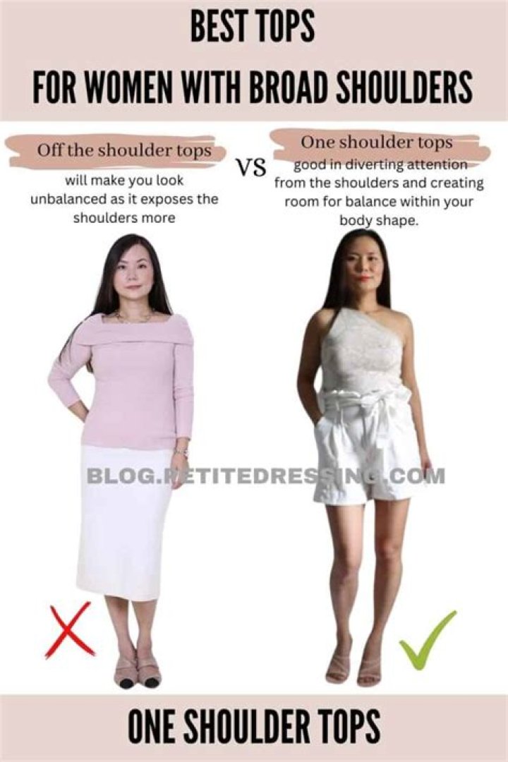 What tops to wear if you have broad shoulders?