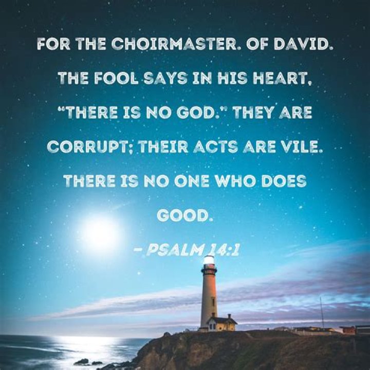 Who is the fool in Psalm 14?